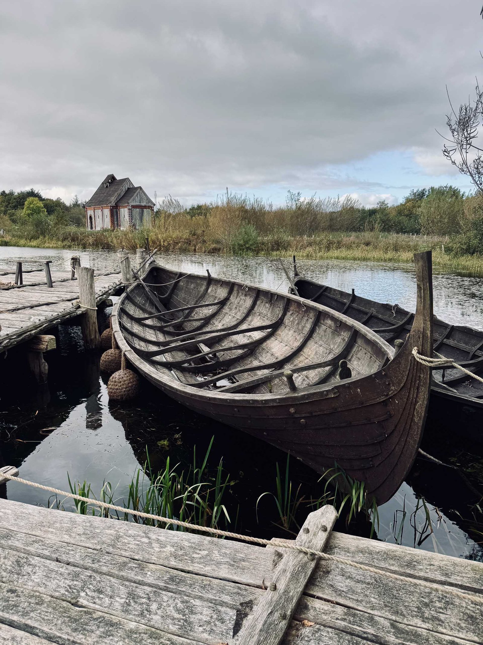 Ein Boot im Ribe VikingeCenter