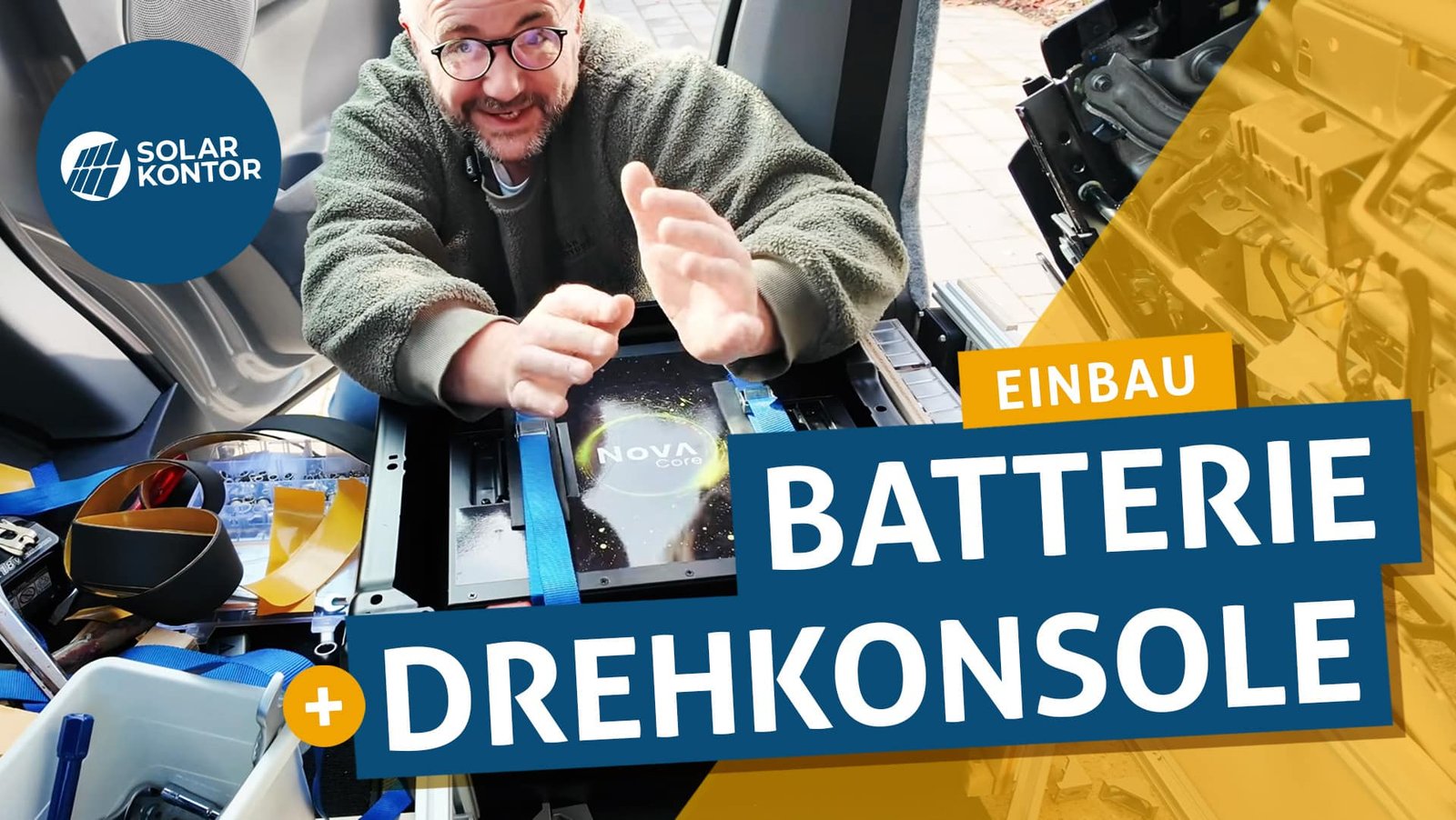 Untersitzbatterie & Drehkonsole