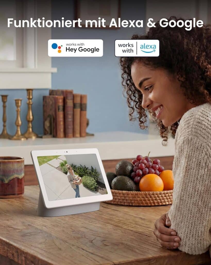 Reolink-Grafik zur Anzeige von Kamerabildern über Alexa und Google Assistant